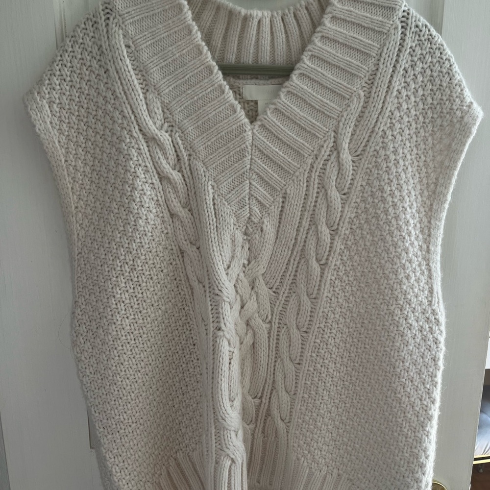 H&M Oversized Cable Sweater Vest XS